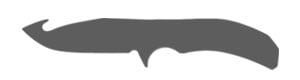 Gut Hook knife blade shape