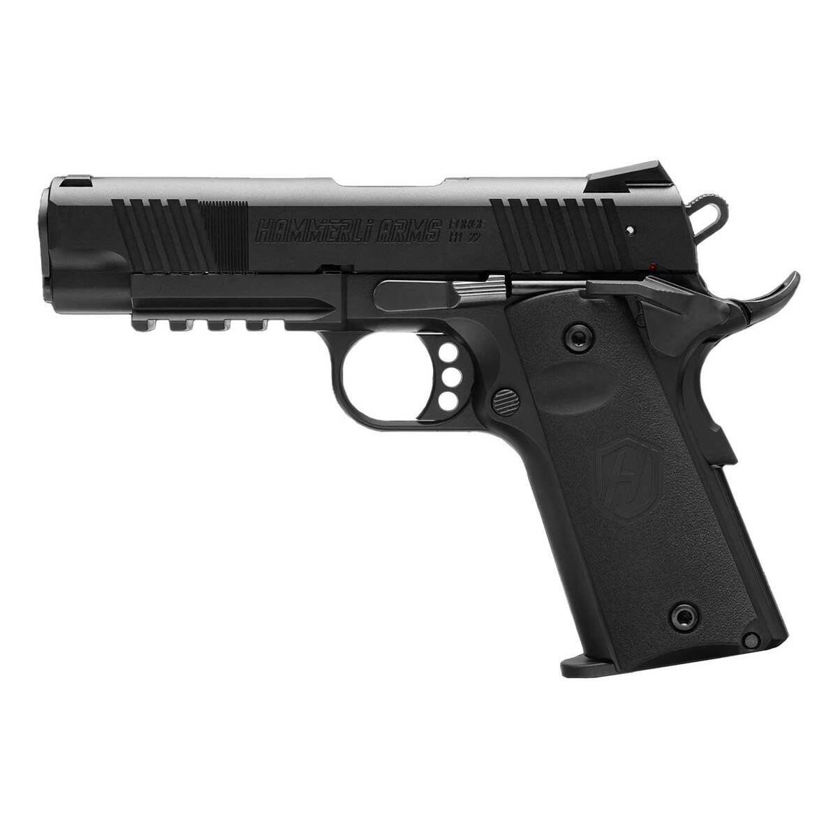 Hammerli Arms Forge H1 22 Long Rifle 4.25in Black Cerakote Pistol - 12+1 Rounds - Black Hammerli Arms Forge H1 22 Long Rifle 4.25in Black Cerakote Pistol - 12+1 Rounds - Black
