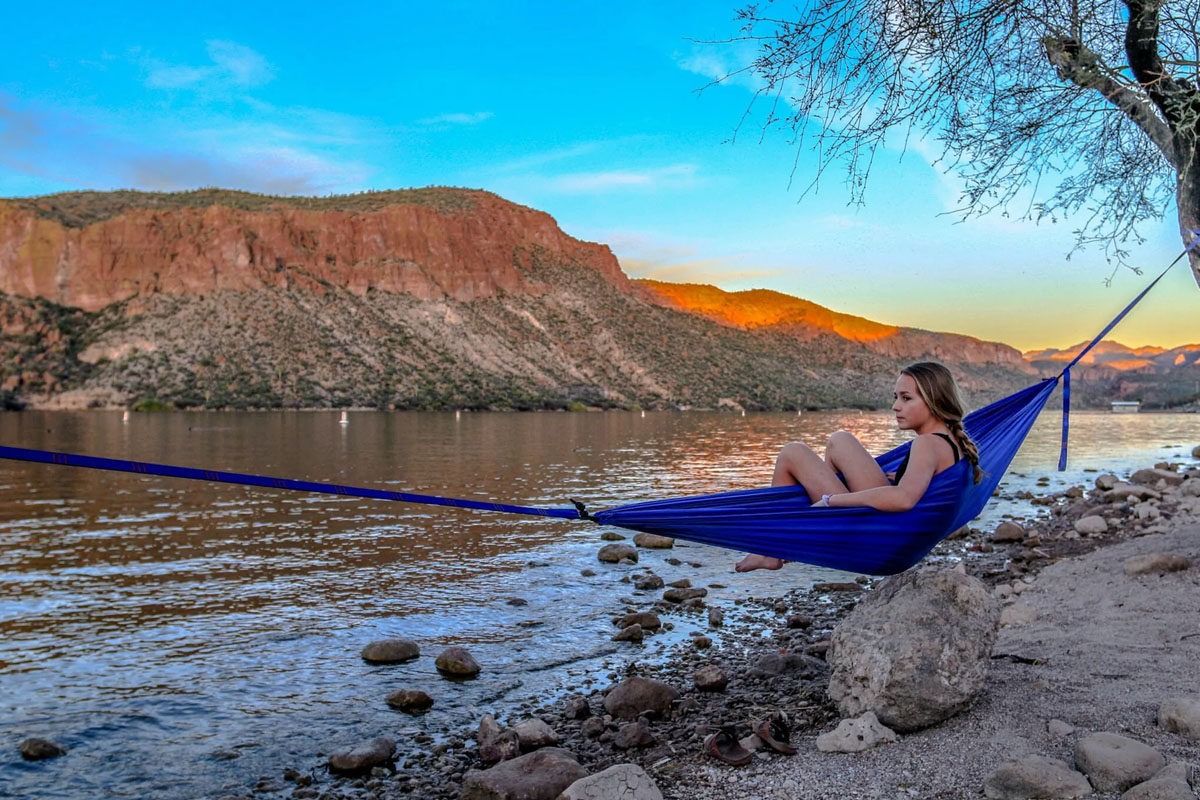 Woman in Grand Trunk Hammock