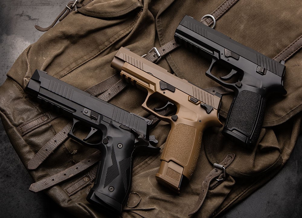 types of home defense handguns