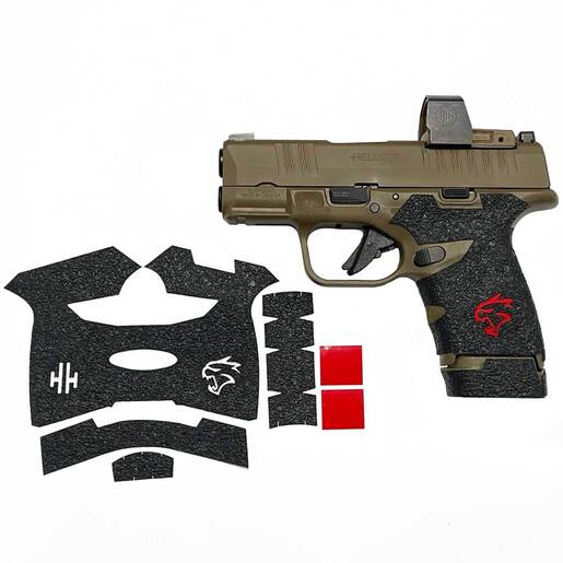 HandleItGrips Rubber Springfield Armory Hellcat Pistol Grip Enhancement – Black – Black