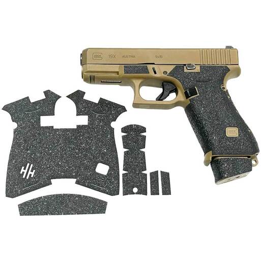 HandleItGrips Sandpaper Glock 19X/45 Pistol Grip Enhancement - Black - Black - Handleitgrips