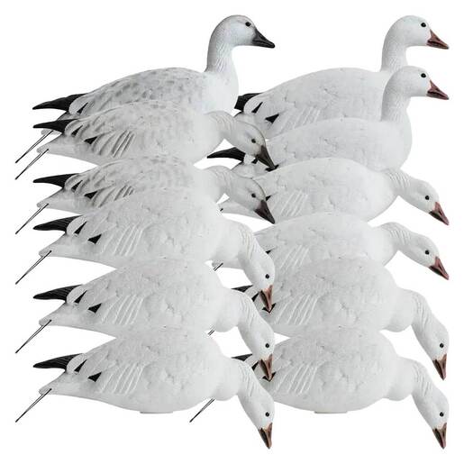 Hardcore Rugged Series Snow Goose Decoys – 12 Pack
