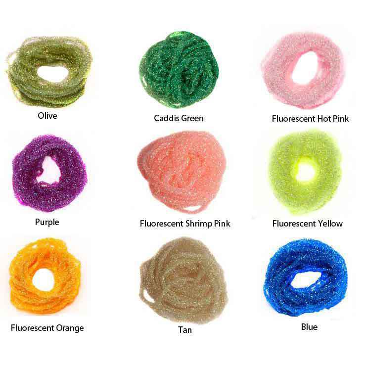 Hareline Dubbin Dyed Pearl Diamond Braid Hareline Dubbin Dyed Pearl Diamond Braid