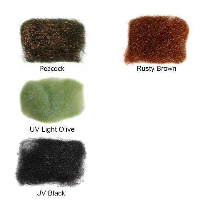 Hareline Dubbin Ice Dub - Olive Hareline Dubbin Ice Dub - Olive