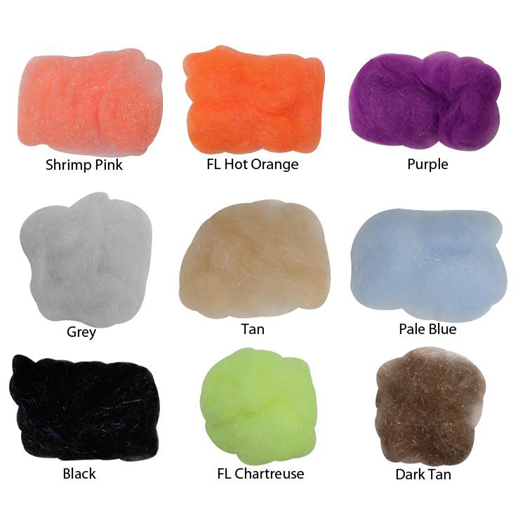 Hareline Dubbin Laser Dub Dubbin - FL Hot Orange Hareline Dubbin Laser Dub Dubbin - FL Hot Orange