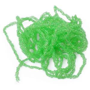 Hareline Dyed Pearl Diamond Braid Yarn - Florida Chum Green, 4yds
