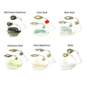 Hart X2 Spinnerbait - Chartreuse Shad, 1/2oz - Chartreuse Shad