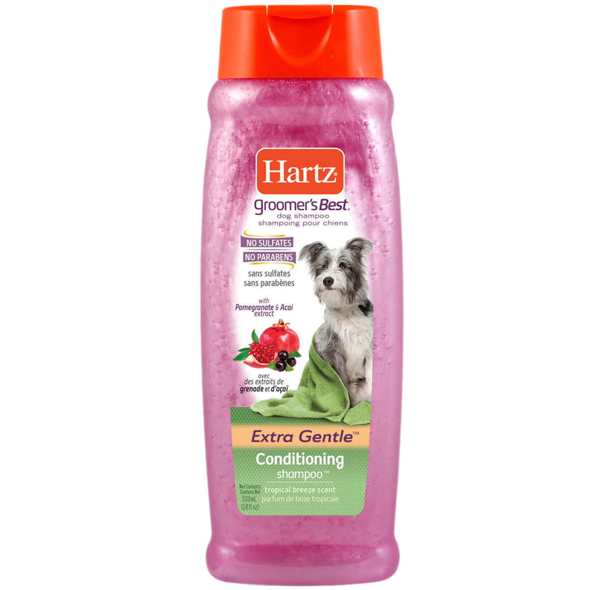 Hartz Groomer's Best Conditioning Shampoo for Dogs 18oz Red/Pink