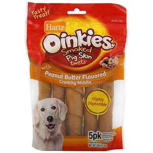 Hartz Oinkies Peanut Butter Flavored Dog Treats