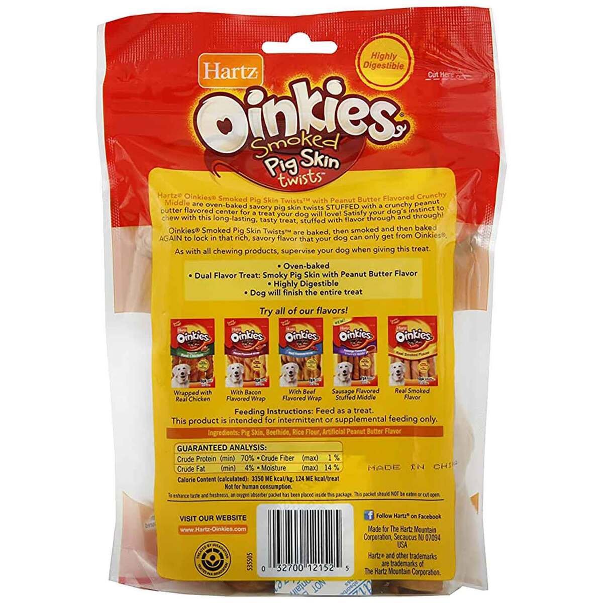 Hartz Oinkies Peanut Butter Flavored Dog Treats - 5 Pack Hartz Oinkies Peanut Butter Flavored Dog Treats - 5 Pack