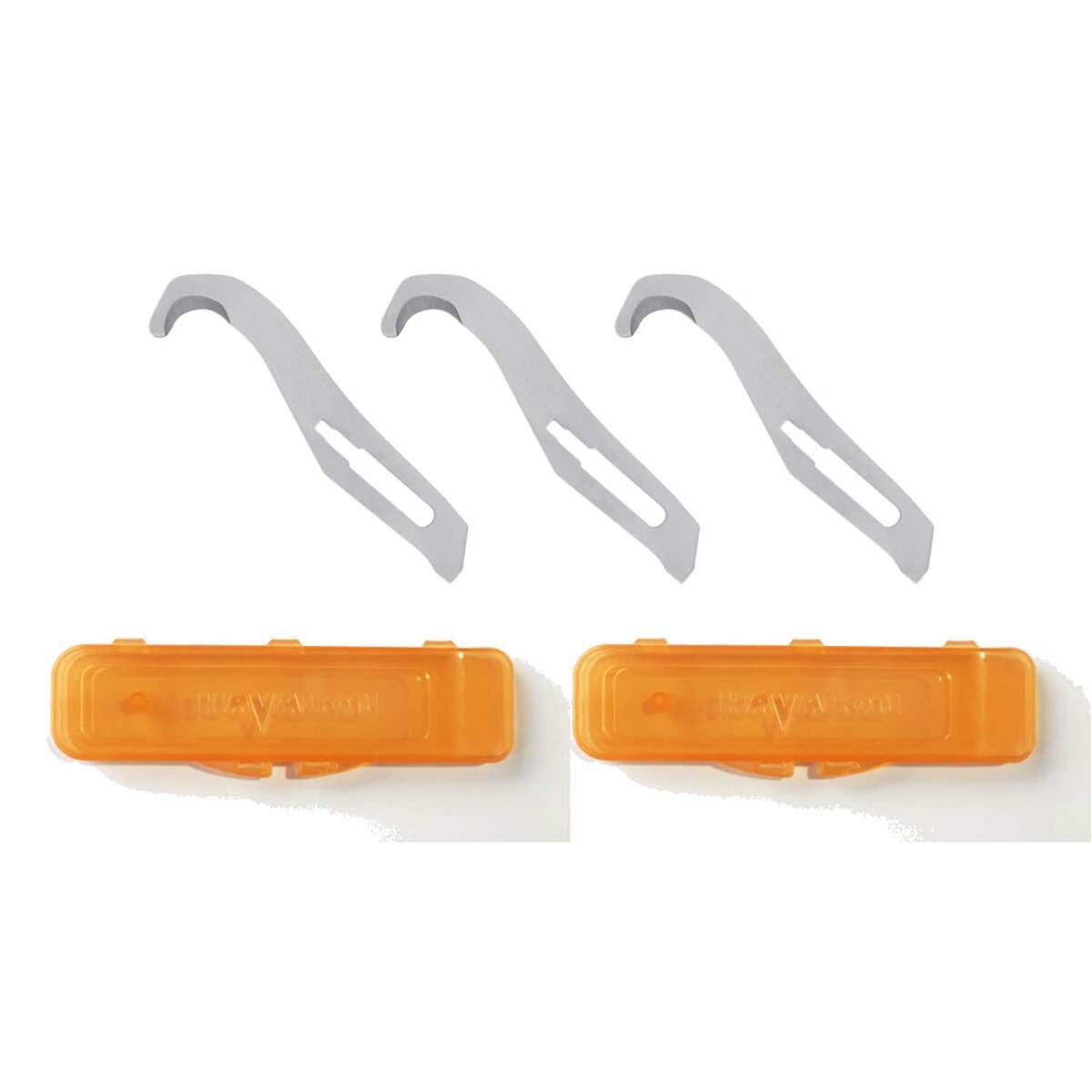 Havalon Piranta 2.65 inch Replacement Blades - 3 Pack - Grey Havalon Piranta 2.65 inch Replacement Blades - 3 Pack - Grey