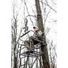 Hawk 21ft Sasquatch 1.5 Man Ladder Treestand - Camo/Black/Yellow - Black/Gray/Yello