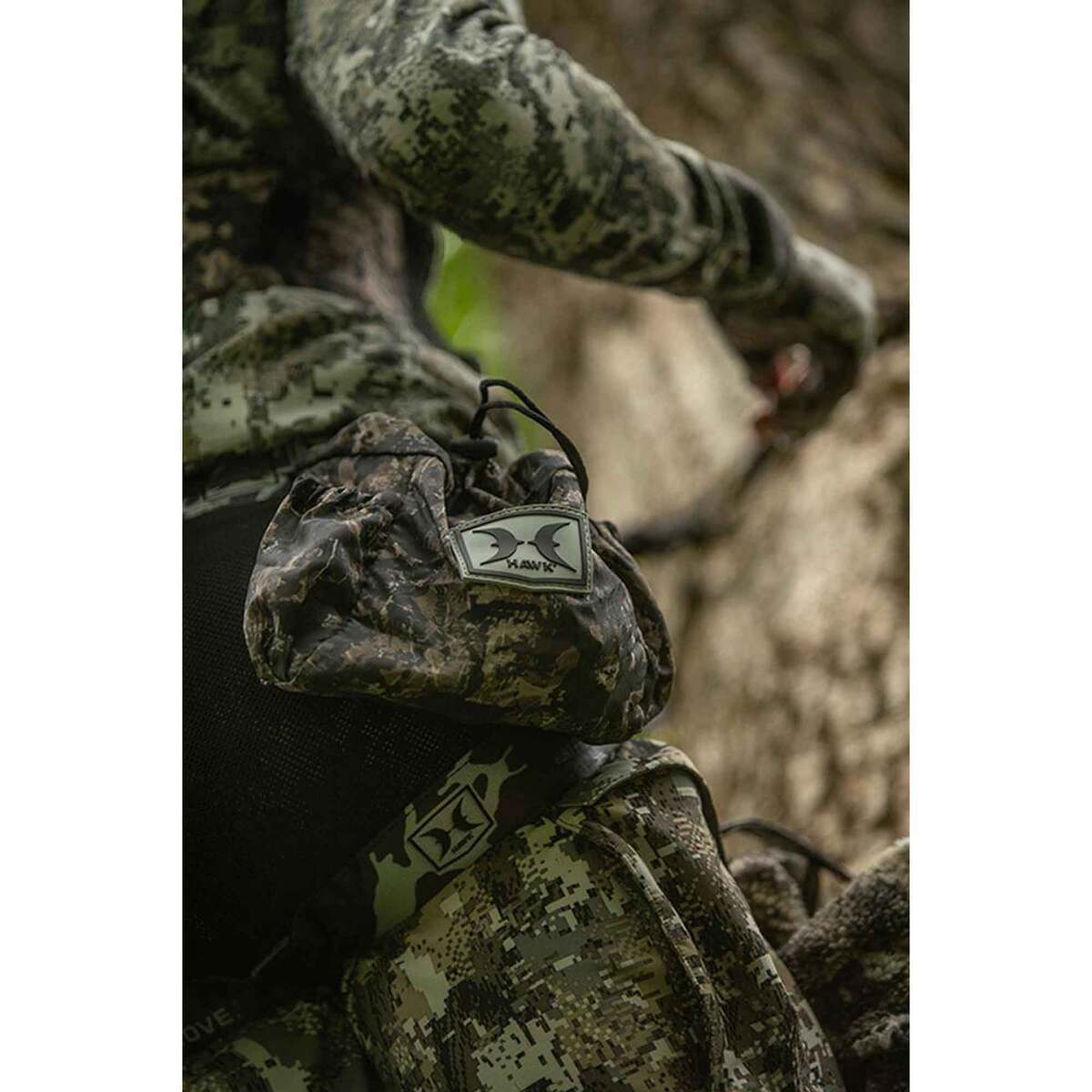 Hawk Helium Hammock Saddle Treestand - Chaos Camo Hawk Helium Hammock Saddle Treestand - Chaos Camo
