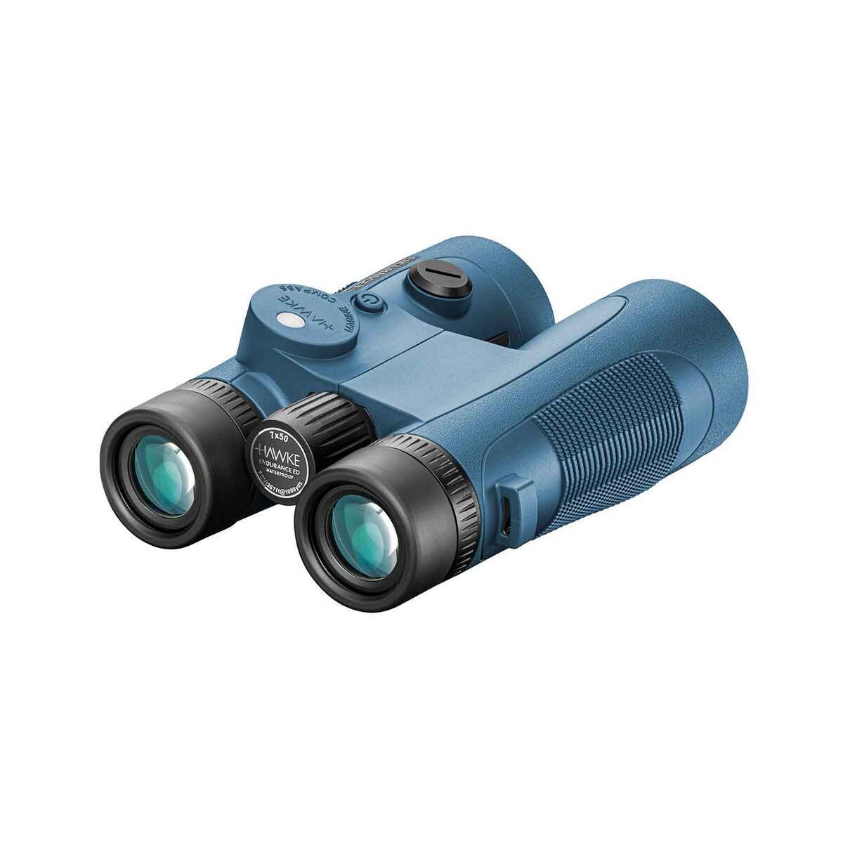 Hawke Endurance Ed Marine Full Size Rangefinding Binoculars with Compass - 7x50 - Blue Hawke Endurance Ed Marine Full Size Rangefinding Binoculars with Compass - 7x50 - Blue