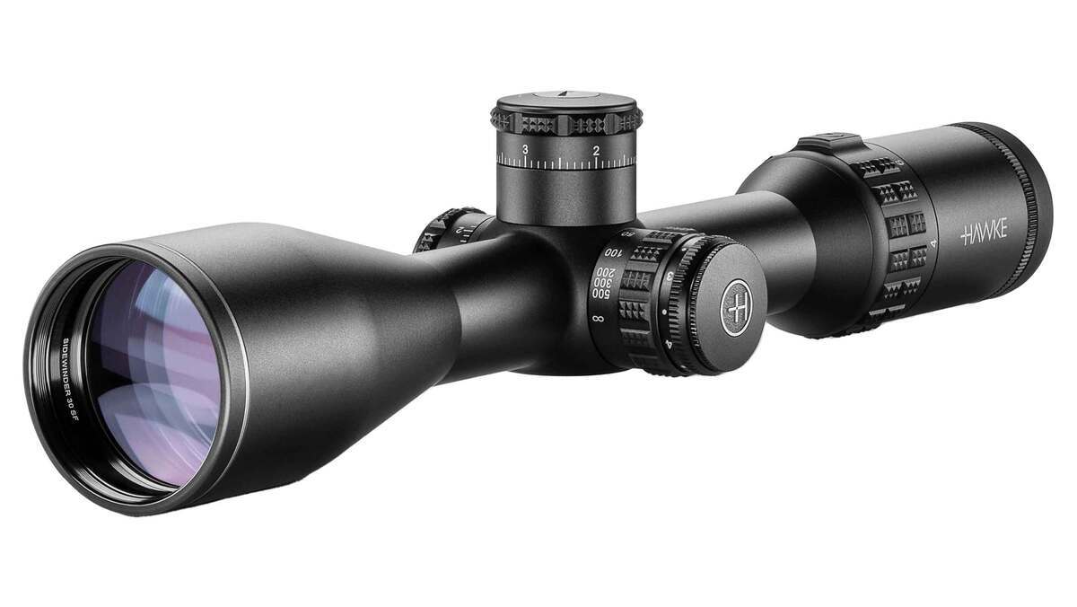 Hawke Sidewinder 30 SF 4-16x 50mm Rifle Scope - 10x Half Mil - Black Hawke Sidewinder 30 SF 4-16x 50mm Rifle Scope - 10x Half Mil - Black