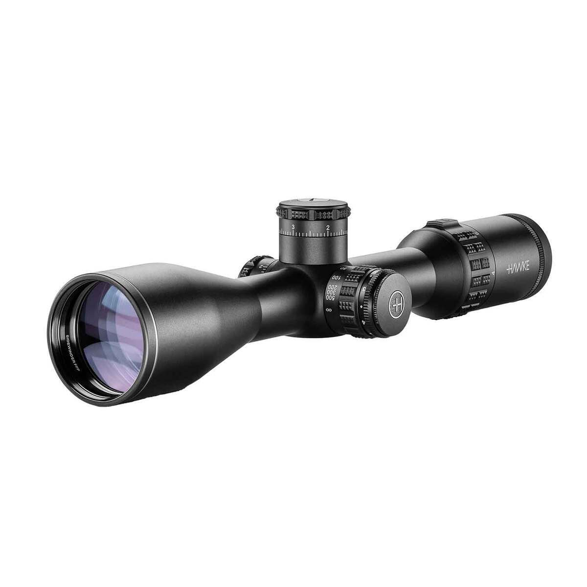 Hawke Sidewinder FFP 4-16x 50mm Rifle Scope - FFP Half Mil - Black Hawke Sidewinder FFP 4-16x 50mm Rifle Scope - FFP Half Mil - Black