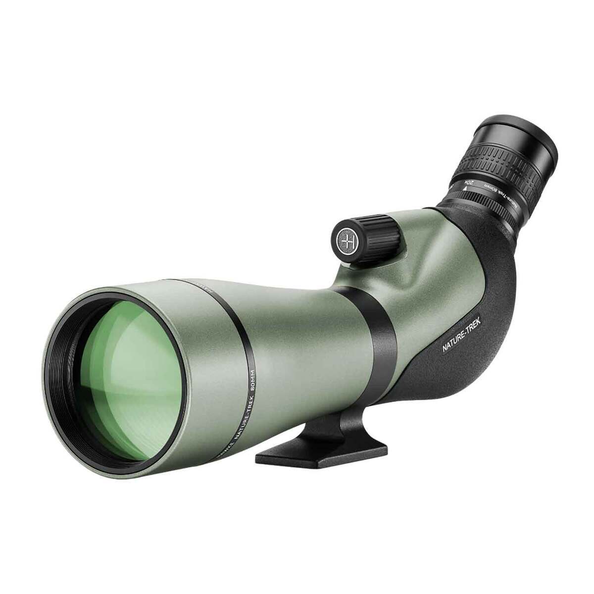 Hawke Sport Optics Nature-Trek 20-60x80 Spotting Scope - Angled - Green Hawke Sport Optics Nature-Trek 20-60x80 Spotting Scope - Angled - Green
