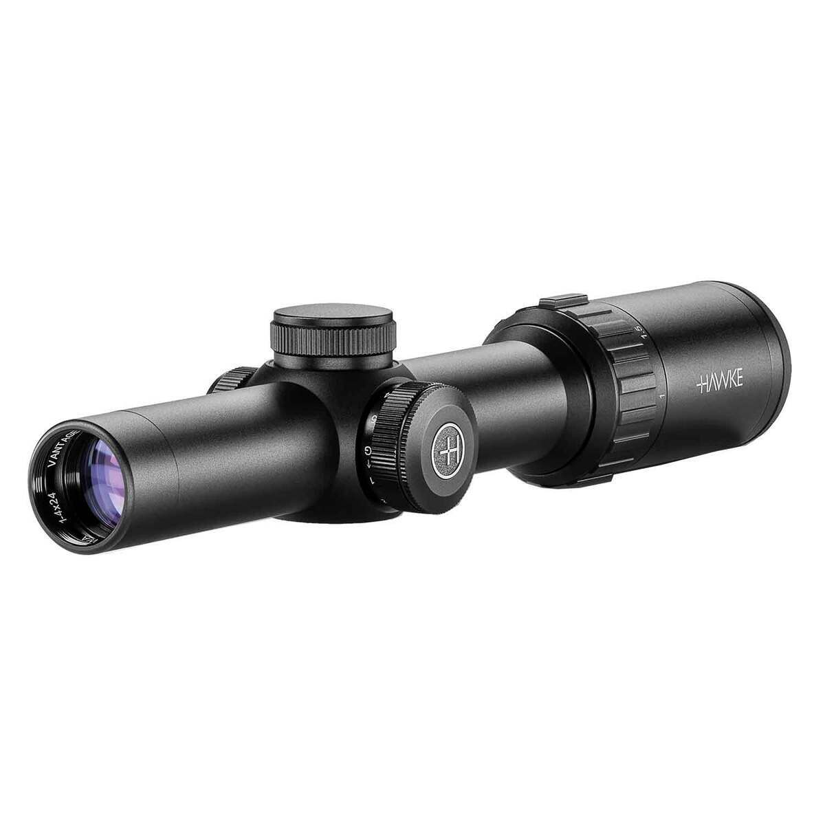 Hawke Vantage 1-4x 24mm Rifle Scope - L4A Dot Reticle - Black Hawke Vantage 1-4x 24mm Rifle Scope - L4A Dot Reticle - Black