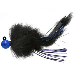 Hawken Fishing Coho Twitching Steelhead/Salmon Jig - Blue Sparkle & Black, 1/2oz