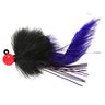 Hawken Fishing Coho Twitching Steelhead/Salmon Jig - Cerise/Black & Purple, 1/2oz - Cerise / Black & Purple 4/0