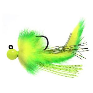 Hawken Fishing Coho Twitching jig Steelhead/Salmon Jig - Chartreuse & Green, 3/8oz