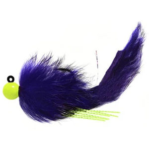 Hawken Fishing Coho Twitching jig Steelhead/Salmon Jig - Chartreuse & Purple, 1/2oz