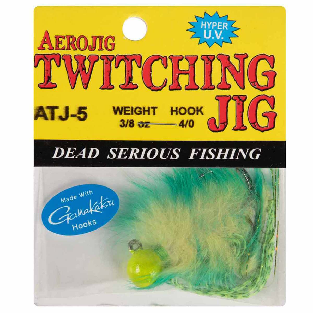 Hawken Fishing Coho Twitching jig Steelhead/Salmon Jig - Chartreuse & Green, 3/8oz - Chartreuse & Green 4/O Hawken Fishing Coho Twitching jig Steelhead/Salmon Jig - Chartreuse & Green, 3/8oz - Chartreuse & Green 4/O