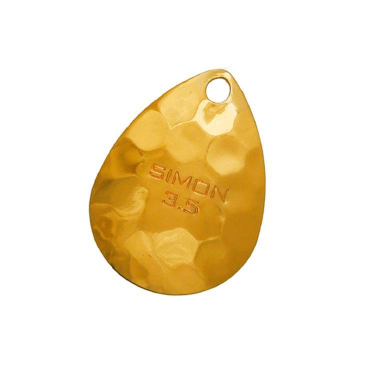 Hawken Fishing Hammered Simon 3.5 Colorado Spinner Blade Hawken Fishing Hammered Simon 3.5 Colorado Spinner Blade