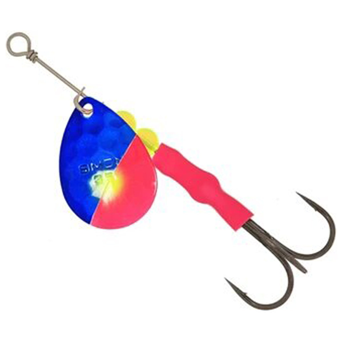 Hawken Fishing Simon 3.5 Hex Colorado Inline Spinner - Blue Slash Pink ...