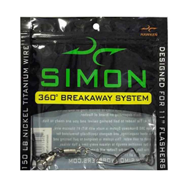 Hawken Fishing Simon 360 Breakaway Flasher System Trolling Accessory - 11in Hawken Fishing Simon 360 Breakaway Flasher System Trolling Accessory - 11in