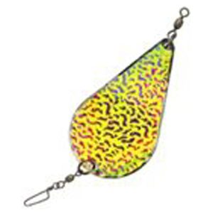 Hawken Fishing Simon 4.0 Dodger - Chartreuse Moon Jelly with Pink Crackle