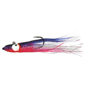Hawken Fishing Twitching Death Hoochie Skirt Jig Steelhead/Salmon Jig - Black/Blue/Purple, 1/2oz