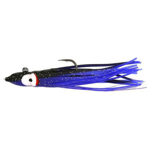 Hawken Fishing Twitching Death Hoochie Skirt Jig Steelhead/Salmon Jig - Black/Purple, 1/2oz