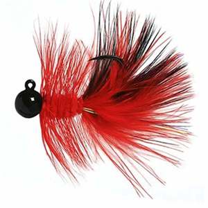Hawken Fishing Woolly Bugger Steelhead/Salmon Jig - Black/Red, 1/8oz