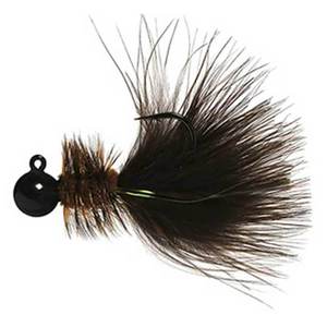 Hawken Fishing Woolly Bugger Steelhead/Salmon Jig - Brown & Black, 1/8oz