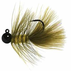Hawken Fishing Woolly Bugger Steelhead/Salmon Jig - Olive Green, 1/8oz