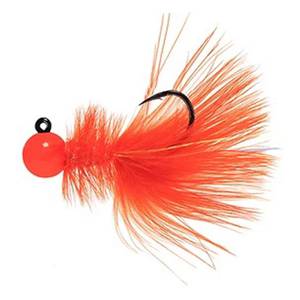 Hawken Fishing Woolly Bugger Jig Steelhead/Salmon Jig - Orange, 1/8oz