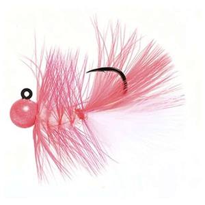 Hawken Fishing Woolly Bugger Steelhead/Salmon Jig - White & Pink, 1/8oz
