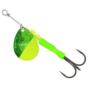 Simon 3.5 Colorado Blade Inline Spinner - Neon Chartreuse with Solid Fade on Silver