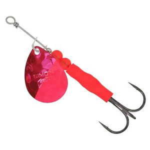 Hawken Simon In Line Spinner - Neon Pink with Solid Fade on Silver
