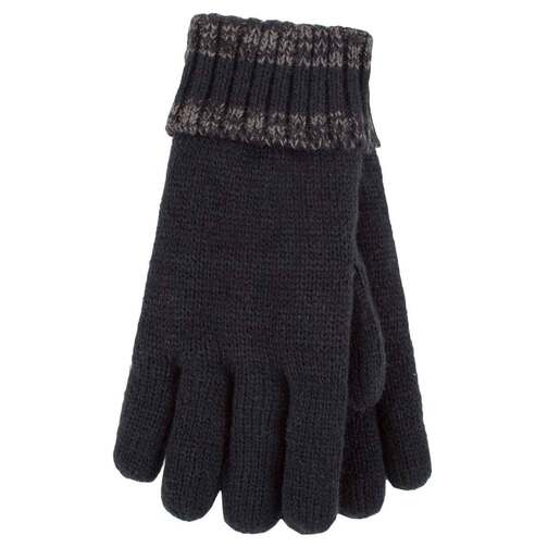 Heat Holders Boys' Discovery Winter Gloves - Black/Charcoal