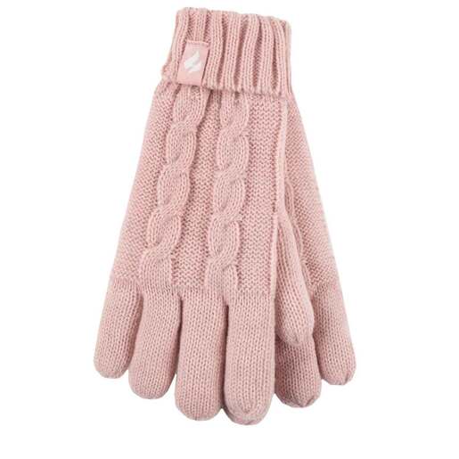 Heat Holders Girls Glacier Peak Winter Gloves - Dusty Pink