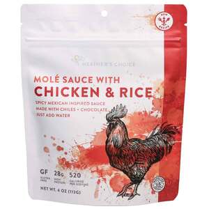 Heather's Choice Mole Sauce with Chicken and Rice Dinner Adventuring Meal