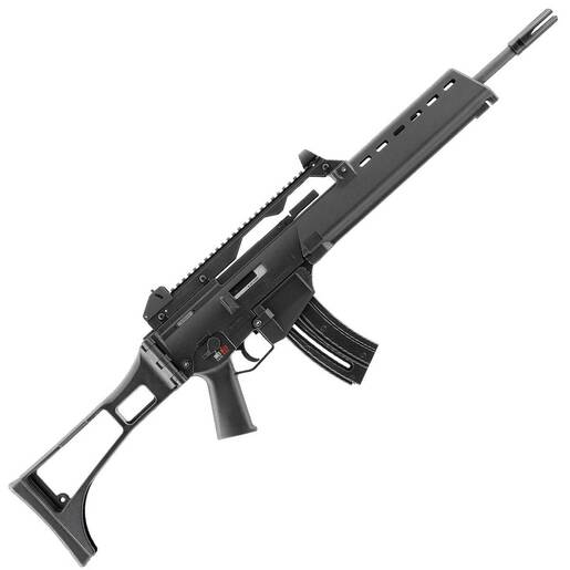 Heckler and Koch G36 with Flash Suppressor 22 Long Rifle 18.1in Matte Black Semi Automatic Modern Sporting Rifle - 20+1 Rounds - Black