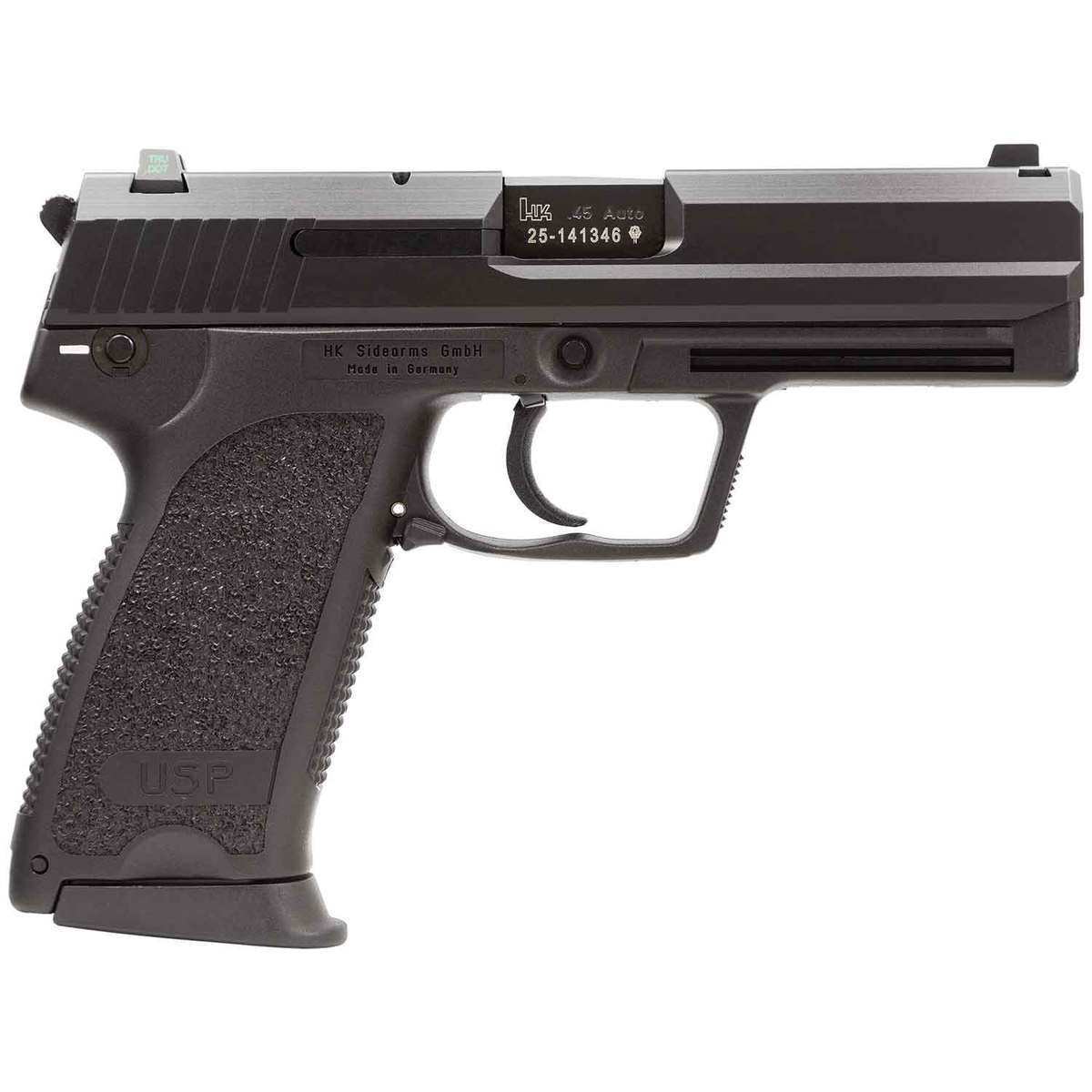 HK USP V1 45 Auto (ACP) 4.41in Black Pistol - 12+1 Rounds HK USP V1 45 Auto (ACP) 4.41in Black Pistol - 12+1 Rounds