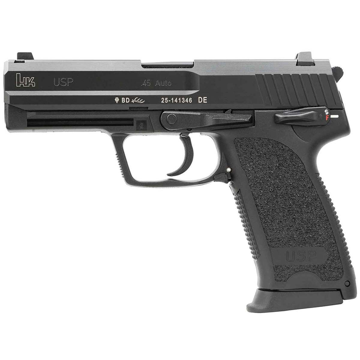 HK USP V1 45 Auto (ACP) 4.41in Black Pistol - 12+1 Rounds HK USP V1 45 Auto (ACP) 4.41in Black Pistol - 12+1 Rounds