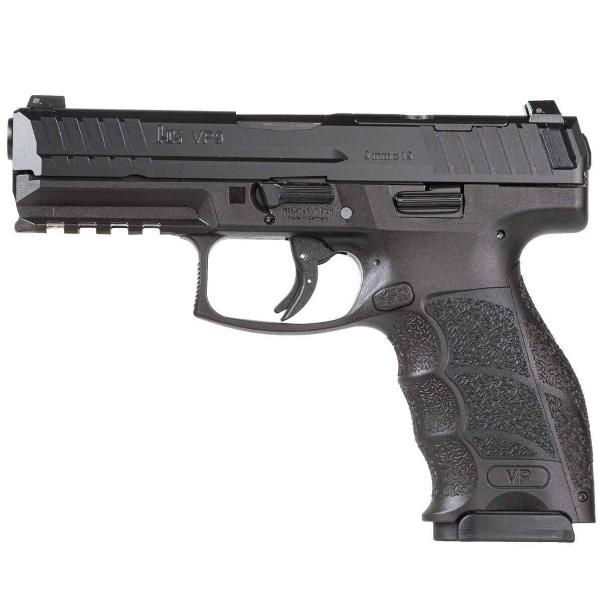 HK VP9-B 9mm Luger 4.09in Blackened Steel Black Pistol - 17+1 Rounds - Black HK VP9-B 9mm Luger 4.09in Blackened Steel Black Pistol - 17+1 Rounds - Black