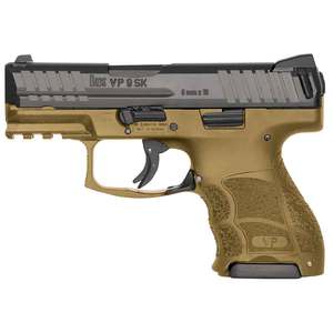 H&K VP9SK 9mm Luger 3.39in FDE/Black Pistol - 10+1 Rounds