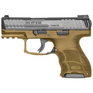 H&K VP9 9mm Luger 3.39in FDE/Black Pistol - 10+1 Rounds